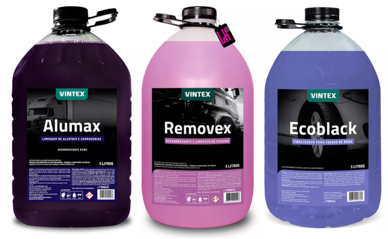 Removex + Alumax + Ecoblack Automotive Car Maintenance Kit 3x 5L Vonixx