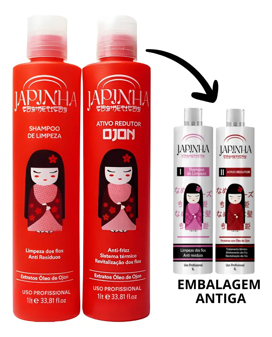 Kit de lissage et d'alignement des cheveux Ojon Reducer Active 2x 1L Japon