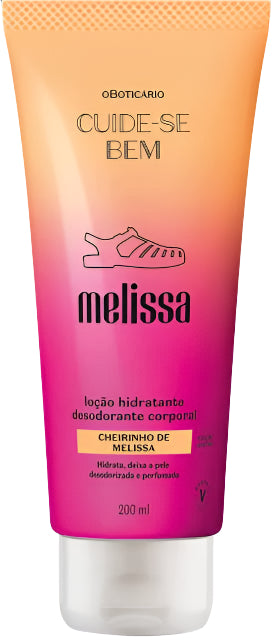 Melissa Body Deodorant Moisturizing Cream Skin Care 200ml O Boticário
