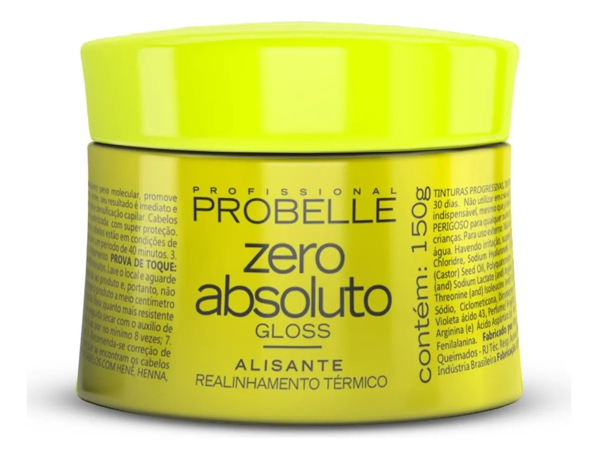 Professional Mini Hair Gloss Zero Absoluto Hair Realignment 150g - Probelle