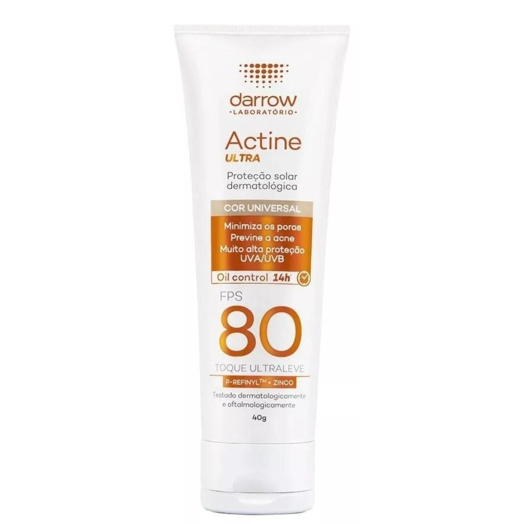 Actine Universal Ultra Color Facial Sunscreen SPF 80 Skin Care 40g DARROW
