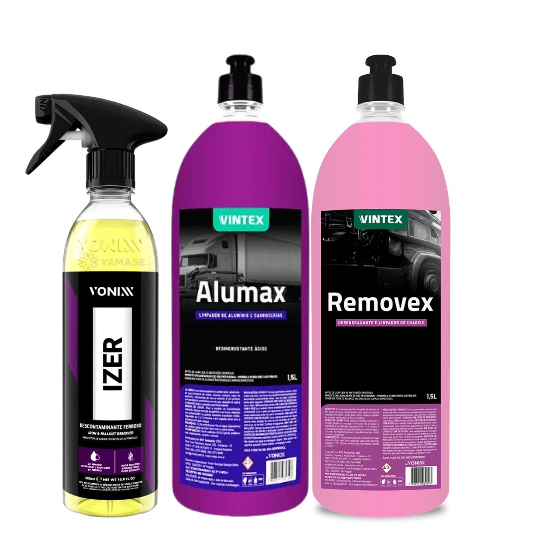 Alumax + Removex + Izer Car Automotive Maintenance Kit Vonixx