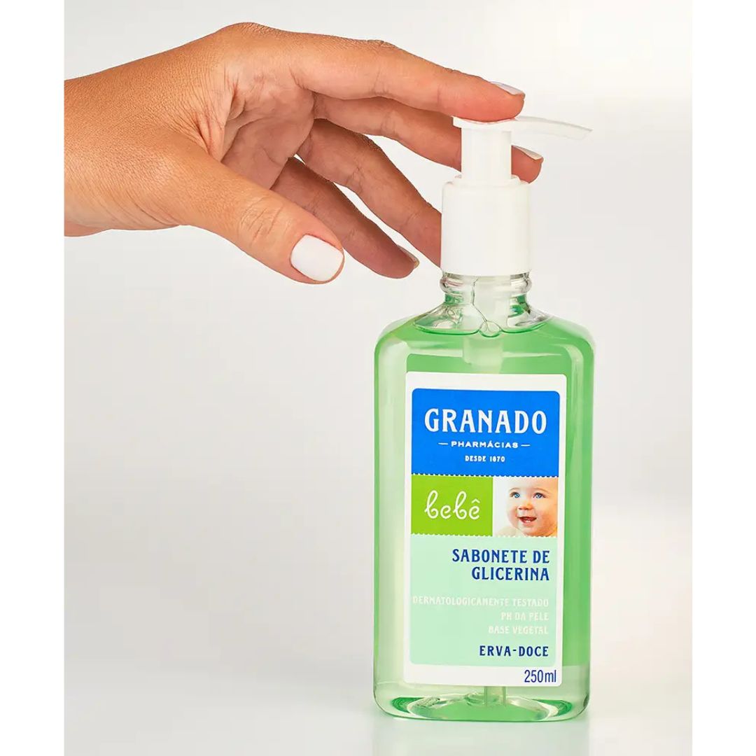 Lot of 5 Granado Glicerin Liquid Baby Soap Erva Doce Anise 250ml Bath
