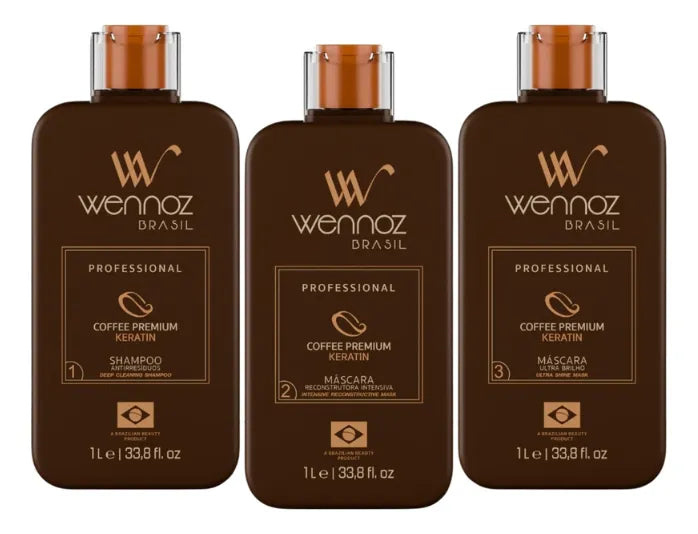 Kit de brossage progressif Coffee Premium All Liss 3x1L - Wennoz (Honma Tokyo)