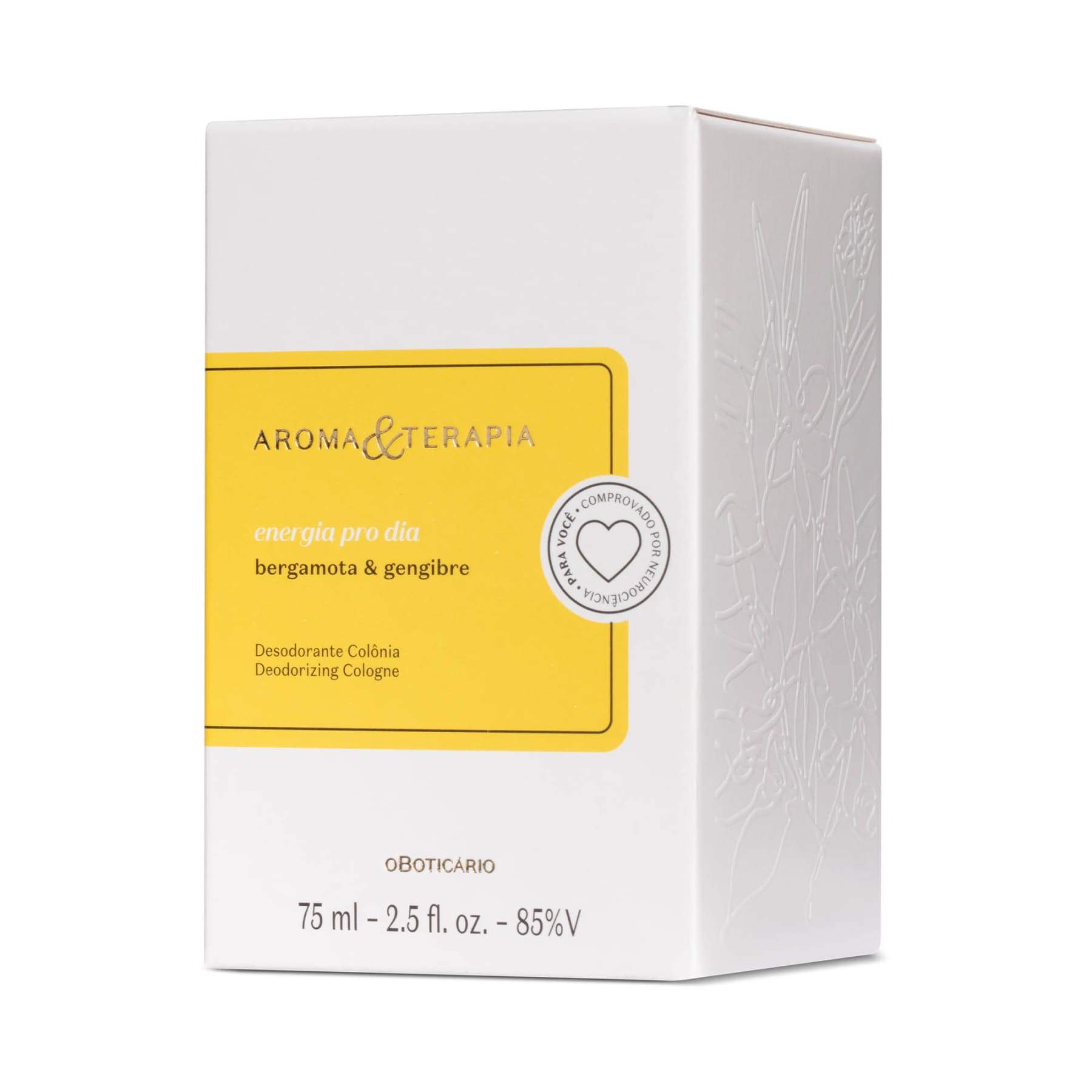 Aroma & Therapy Energy Pro Day Deodorant Cologne 75ml - o Boticario Perfume