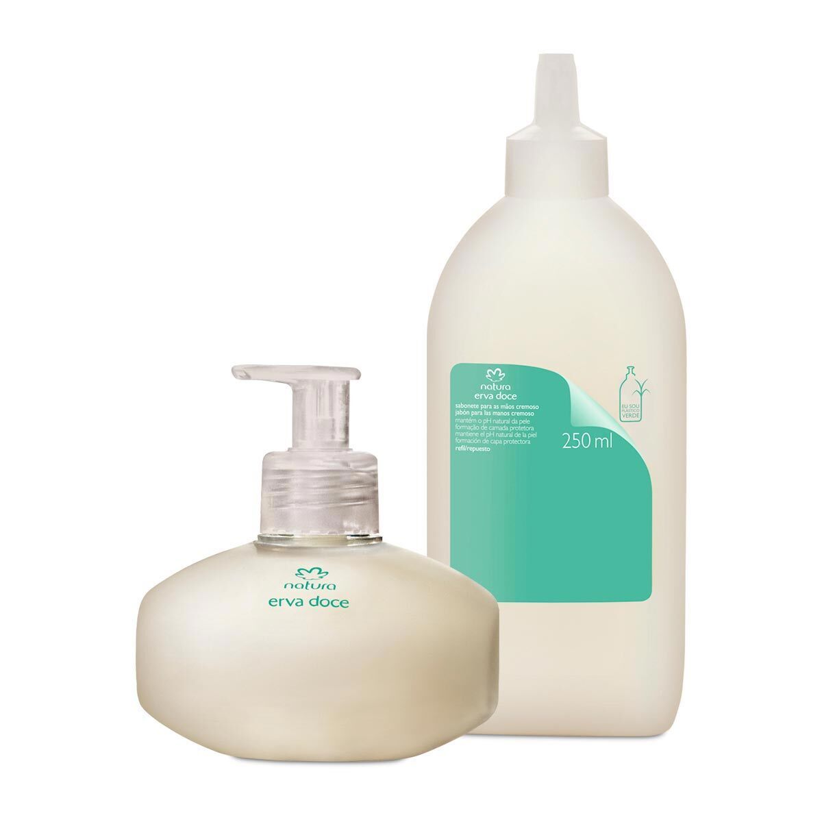 Natura ERVA DOCE Kit Mãos Com / Kit Hand Soap With Refill