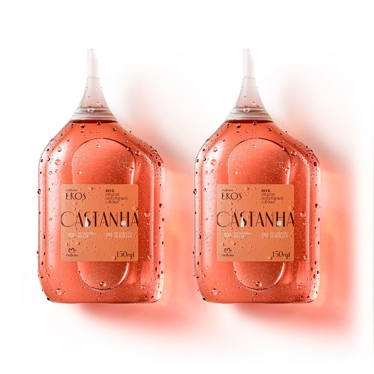 Natura EKOS Kit Frescor Castanha / Refile Kit Freshness Chestnut Deodorant Cologne