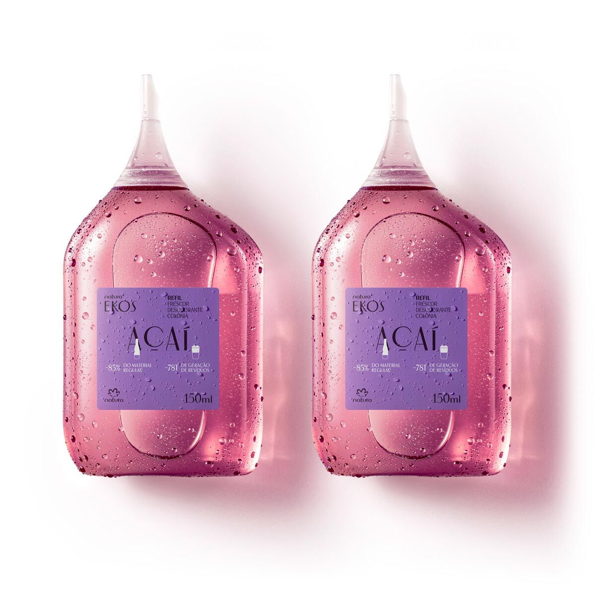 Natura EKOS Kit Frescor Açaí / Refile Kit Freshness Acai Deodorant Cologne