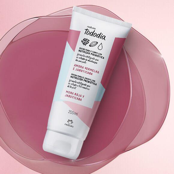Natura TODODIA Amora Vermelha Jabuticaba / Crème Déodorante Nutritive Pour Le Corps Mûre Rouge Et Jabuticaba - 200ml