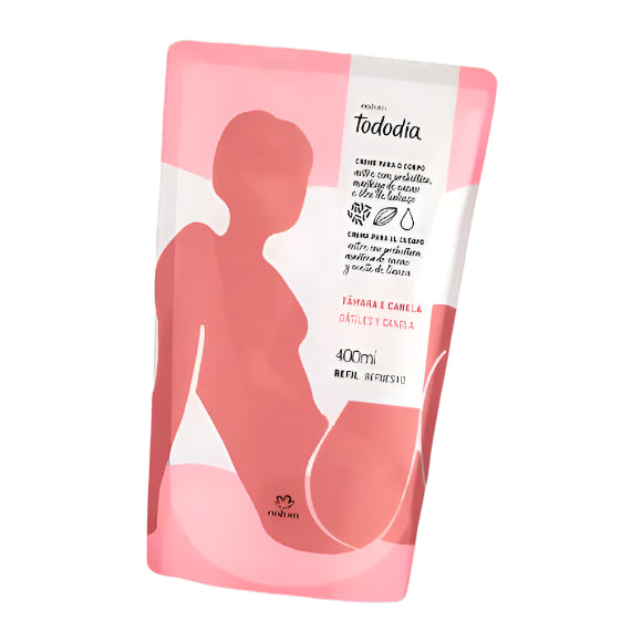 Natura TODODIA Tâmara Canela / Recharge Crème Déodorante Nutritive Pour Le Corps Tamara Et Cannelle - 400ml