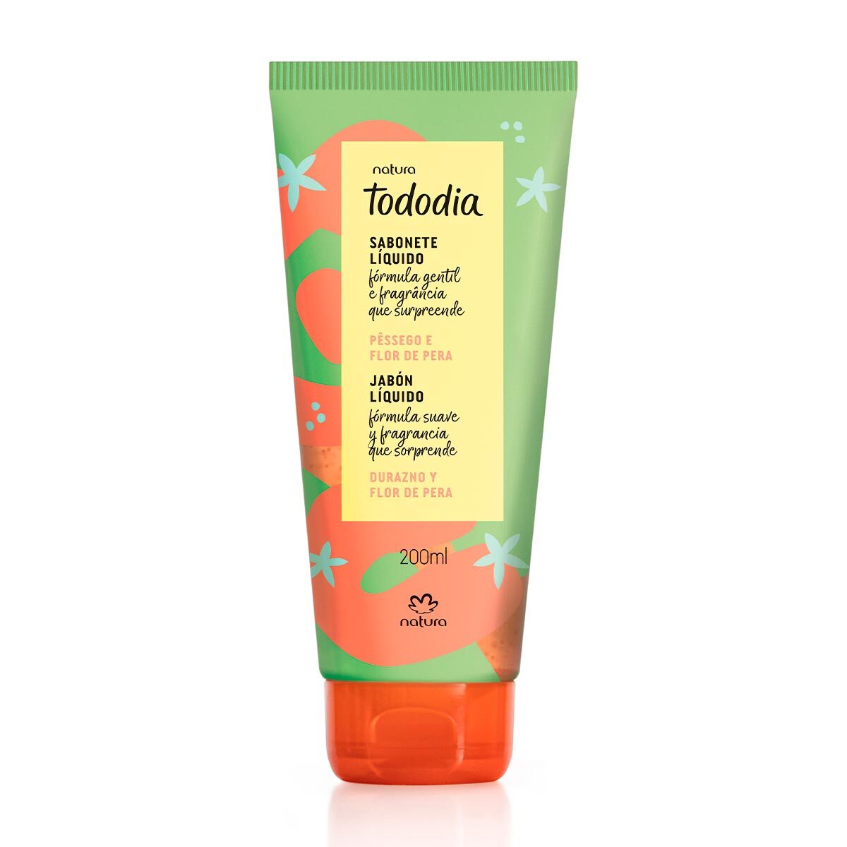 Natura TODODIA Pêssego Flor Pera / Body Liquid Soap Peach And Pear Flower - 200 Ml