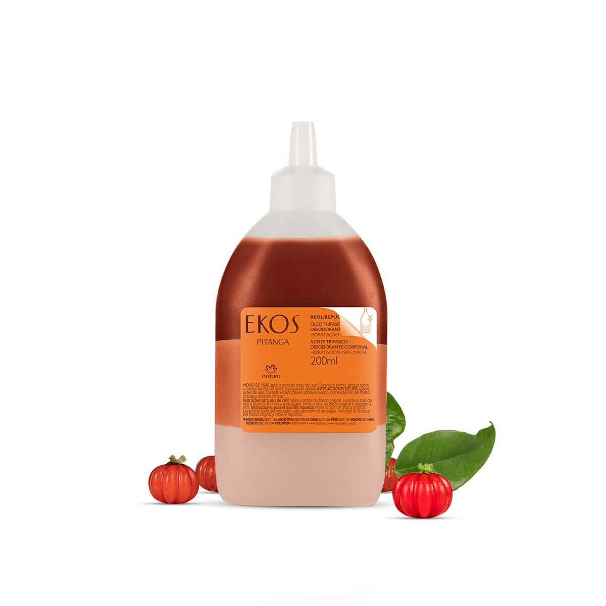 Natura EKOS Trifásico Pitanga / Refill Three-phase Oil Body Deodorant Pitanga - 200ml