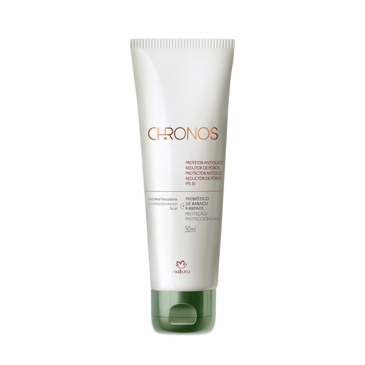 Natura CHRONOS Antioleosidade Redutor Poros Fps 30 Incolor / Protector Antioliness Pore Reducer Fps 30 Colorless - 50g