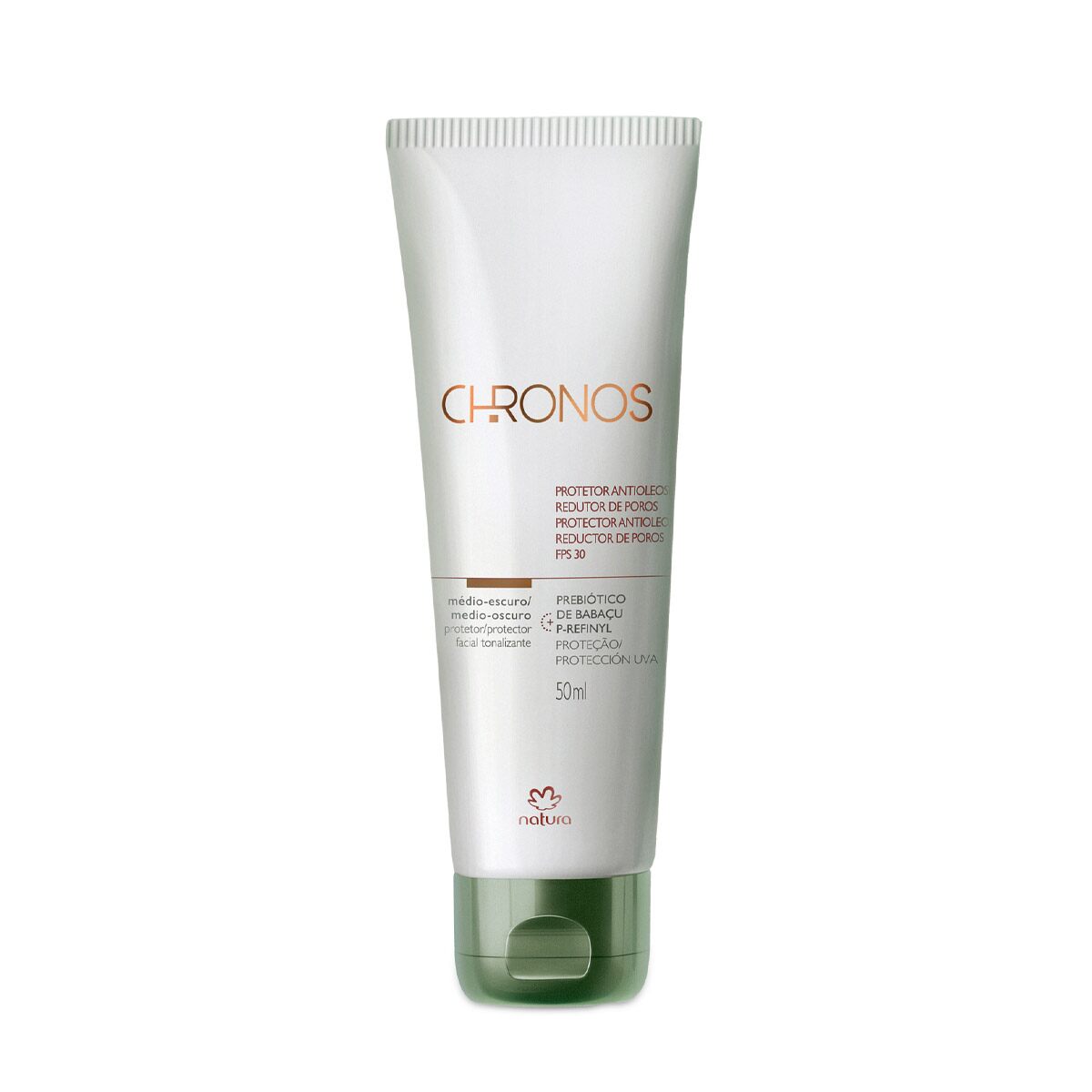 Natura CHRONOS Antioleosidade Redutor Poros Fps 30 Médio-escuro / Protector Antioliness Pore Réducteur Fps 30 Moyen Foncé - 50g