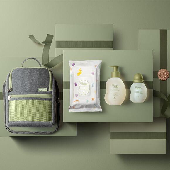 Natura MAMÃE E BEBÊ Conjunto Mamãe Bebê Com Frasqueira / Set Maman et bébé avec ballade