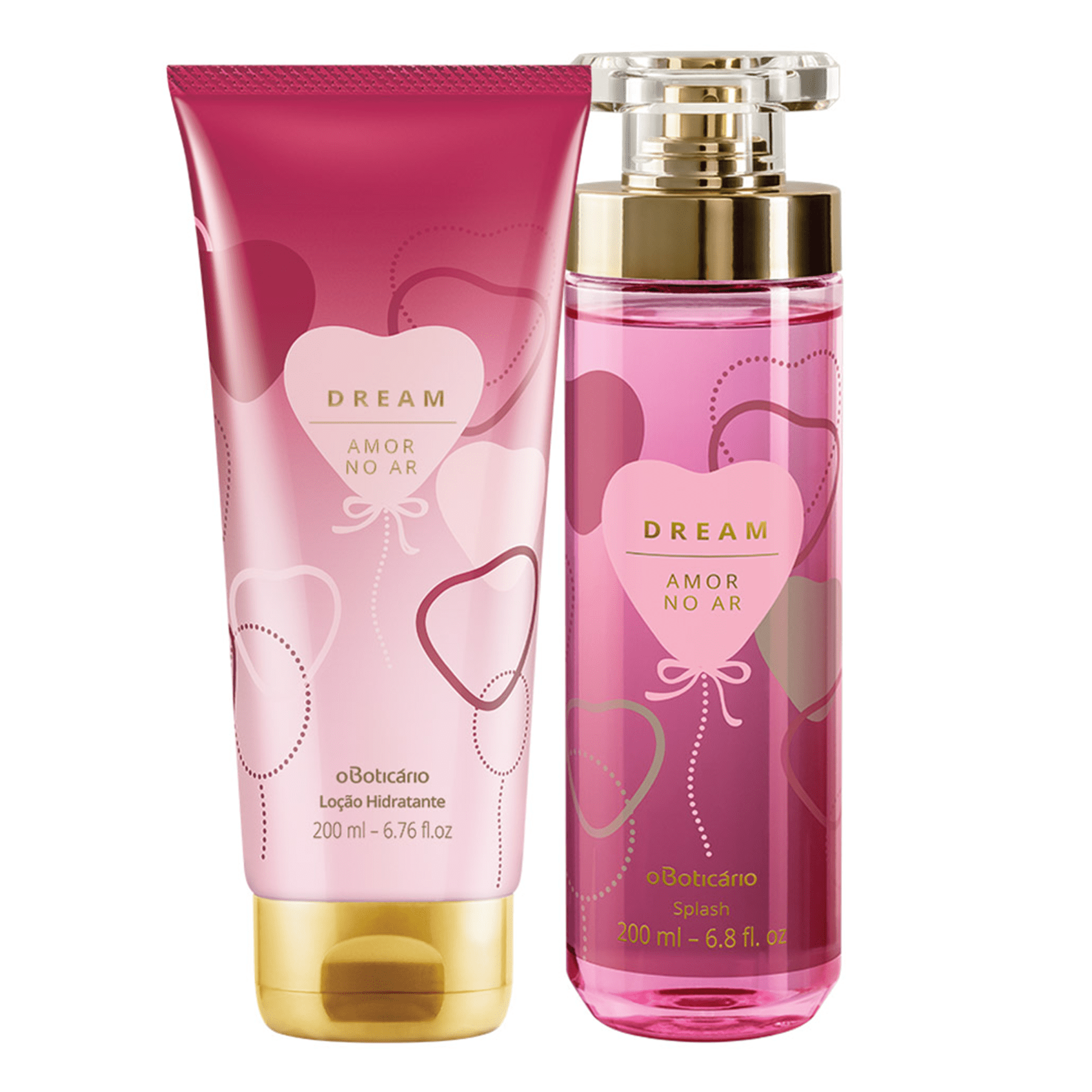Kit Dream Love In The Air: Body Splash Body + Moisturizing Lotion - o Boticario