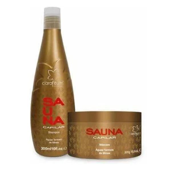 Sauna Thermal Water Nourishing Keratin Protection Growth Kit 2x300 - Clorofitum