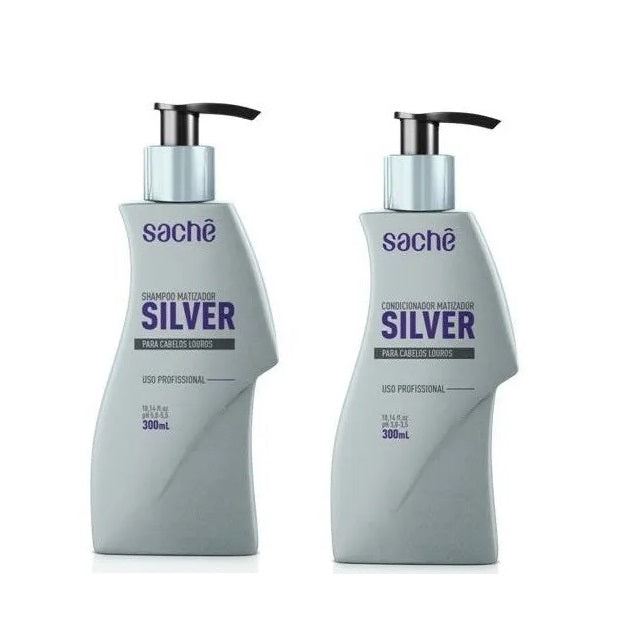Silver Blond Hair Teinture Color Maintenance Treatment Hair Kit 2x300ml - Sachê