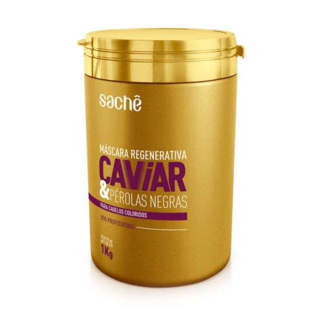 Caviar Black Pearls Regenerative Colored Hair Treatment Mask 1Kg - Sachê