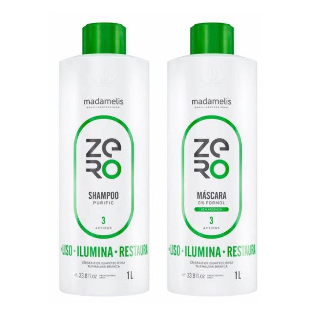 Zero Formol Free Progressive Brush Hair Treatment Kit 2x1L - Madamelis