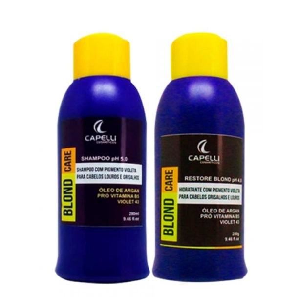 Blond Care Argan Pro Vitamin B5 Violet 43 Daily Maintenance Kit 2x280 - Capelli