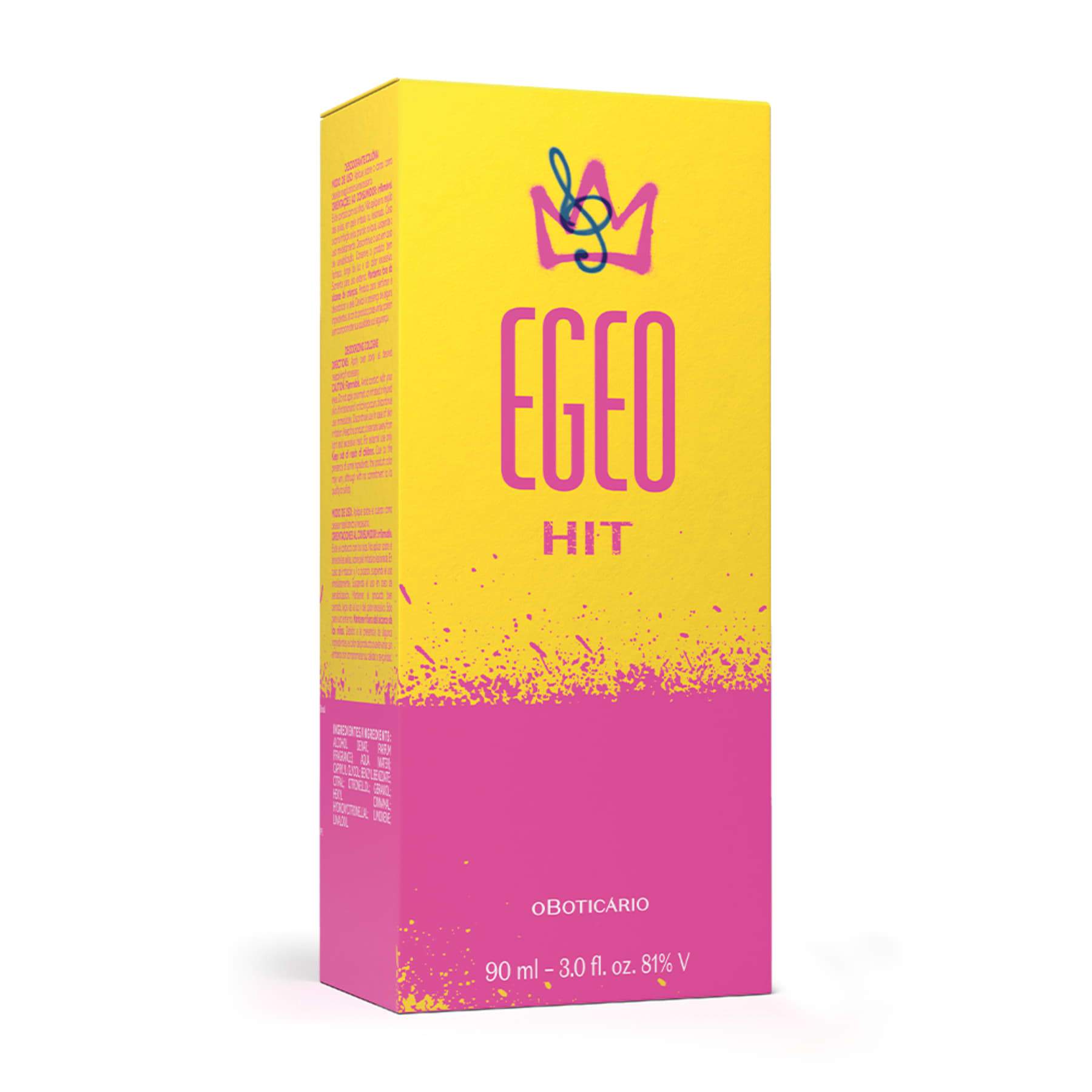 Egeo Hit Deodorant Cologne 90ml - o Boticario Perfume