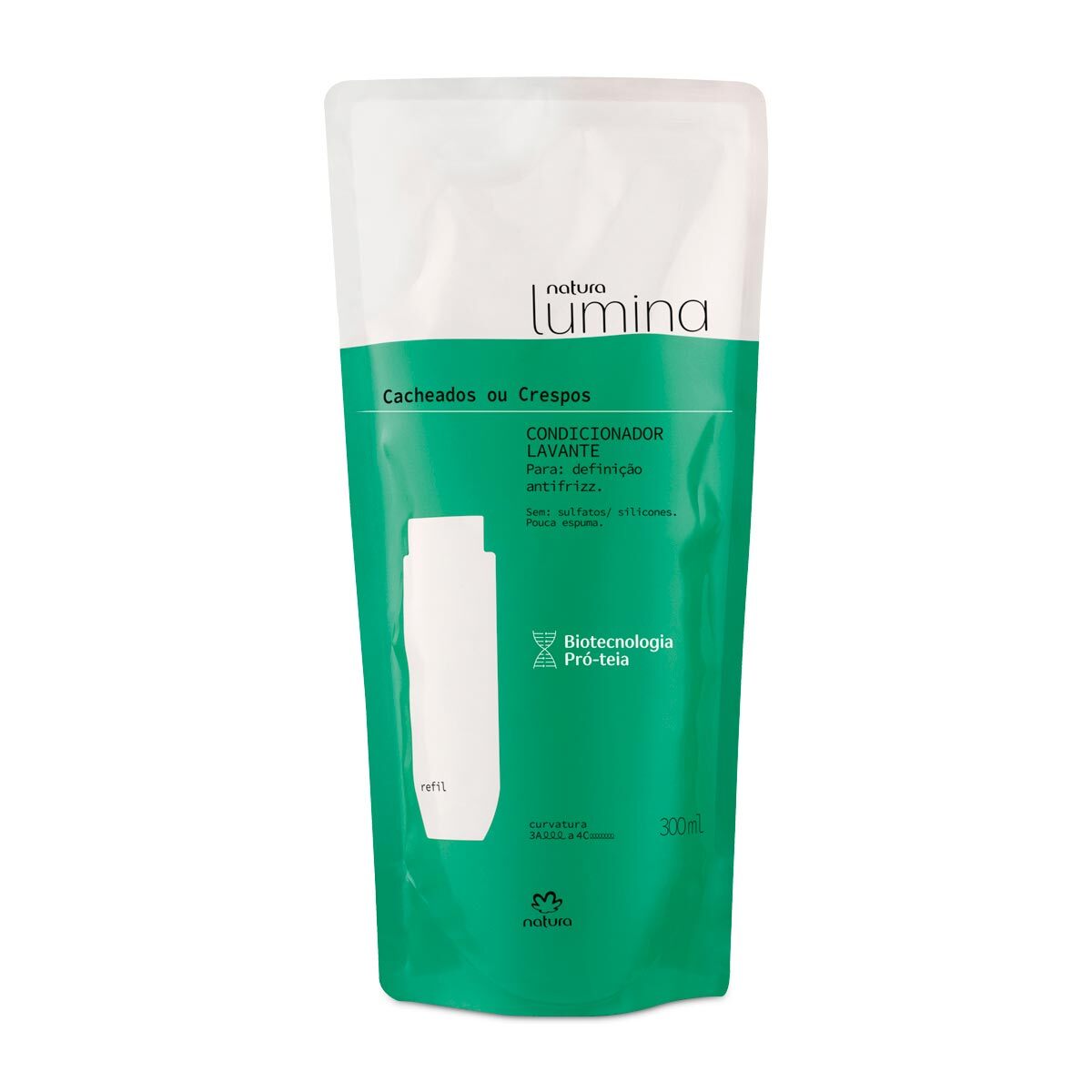 Natura LUMINA Cabelos Cacheados Ou Crespos / Refill Conditioner Curly Hair Or Crespers - 300ml