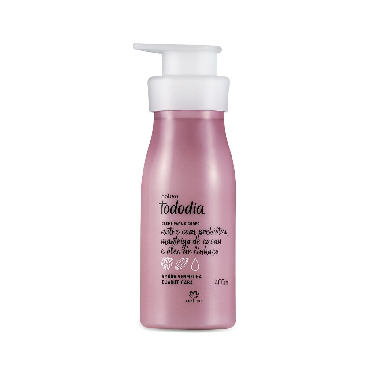Natura TODODIA Amora Vermelha Jabuticaba / Crème Déodorante Nutritive Pour Le Corps Mûre Rouge Et Jabuticaba - 400ml