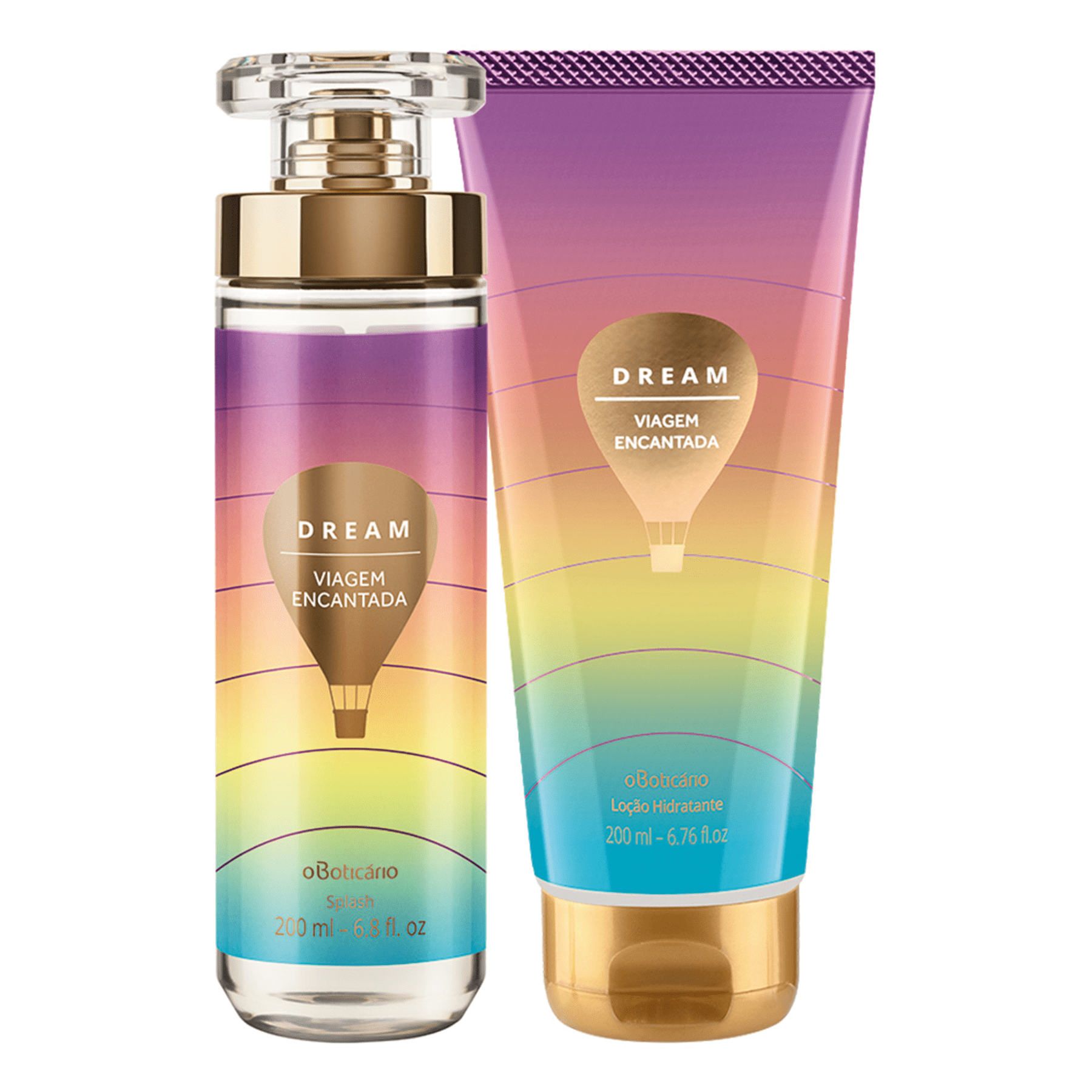 Kit Dream Enchanted Travel: Body Splash + Moisturizing Lotion - o Boticario