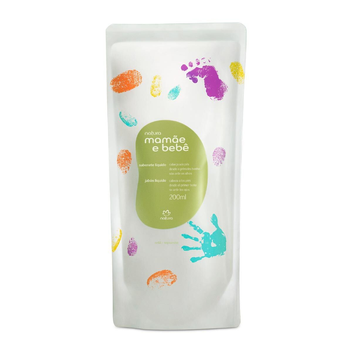 Natura MAMÃE E BEBÊ Da Cabeça Aos Pés / Refill Liquid Soap Of Head To Feet - 200 Ml
