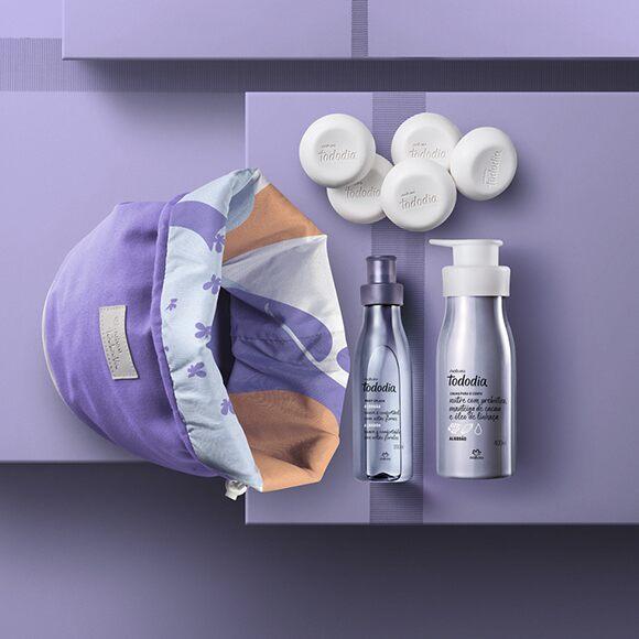 Natura TODODIA Algodão Com Nécessaire / Cadeau Coton Avec Nécessaire