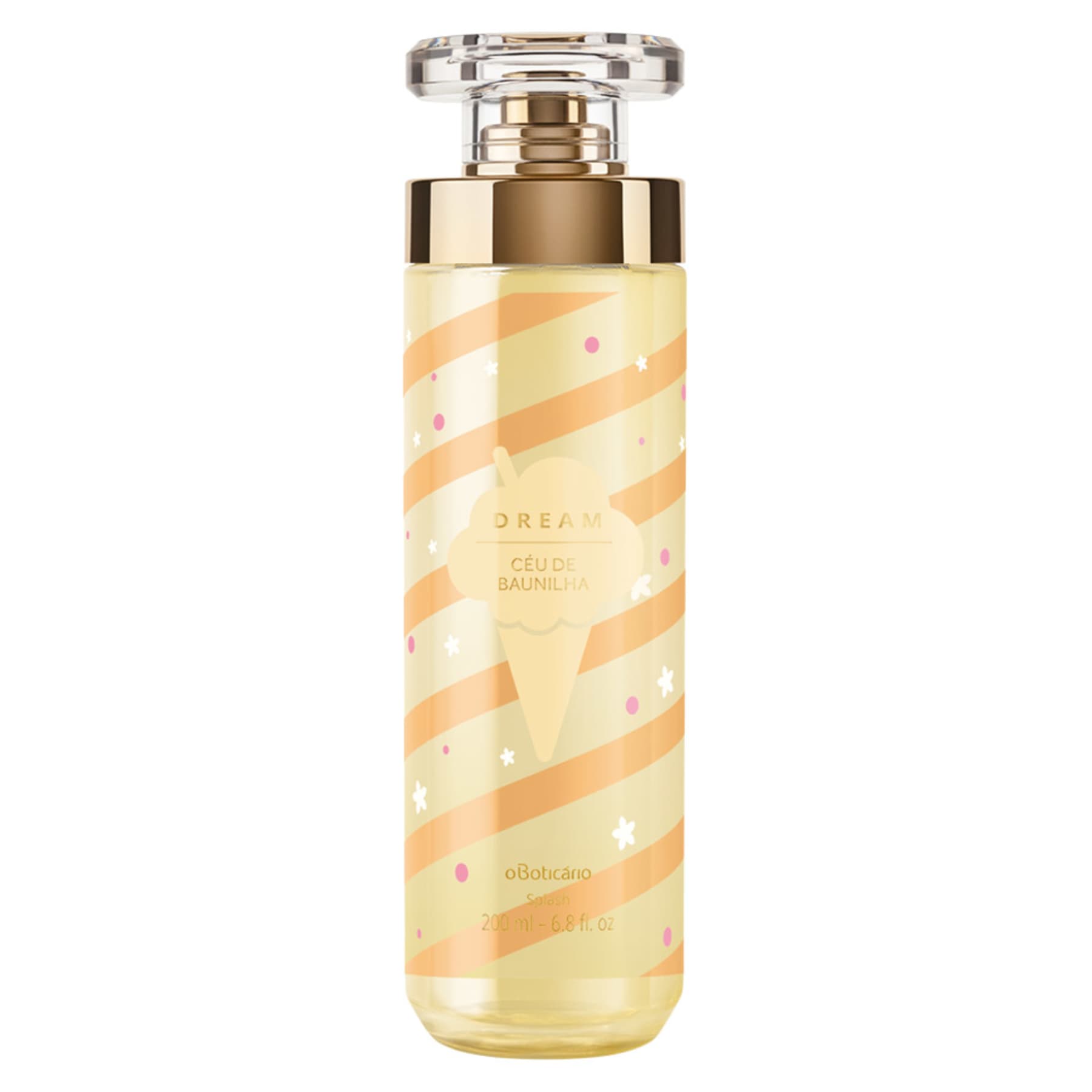 Dream Vanilla Sky Body Splash Deodorant Cologne 200ml - o Boticario Perfume