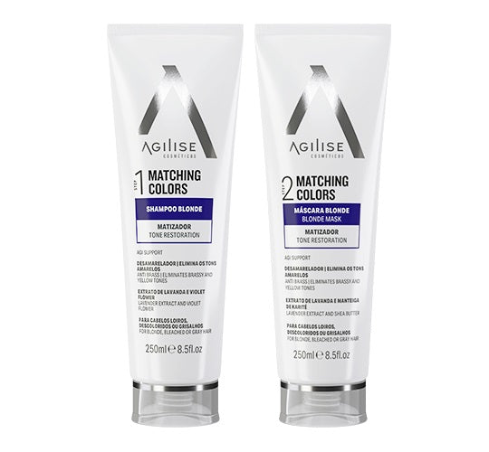 Agilise Professional Shampoo & Conditioner Sets Matching Colors Blonde Hair Color Maintenance Kit 2x250ml - Agilise Professional