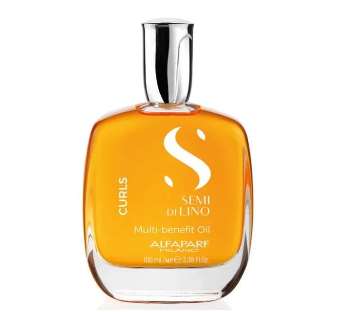 Alfaparf Milano Brazilian Keratin Treatment Semi di Lino Curls Multi Benefit Oil Curly Wavy Treatment 100ml - Alfaparf Milano