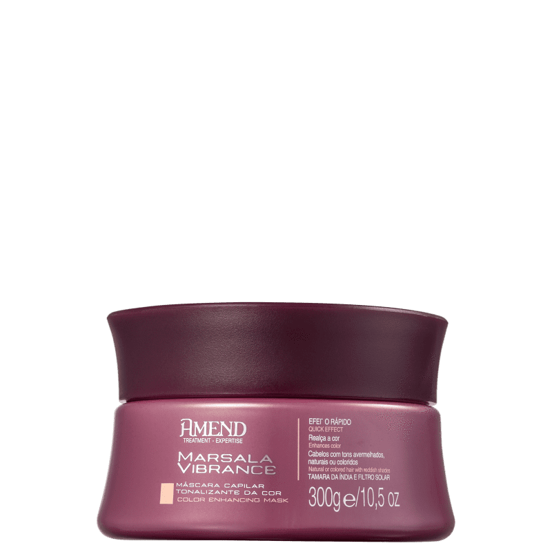 Amend Hair Mask Marsala Vibrance Highlight Color - Hair Mask 300g - Amend