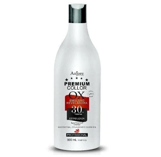 Anjore Brazilian Keratin Treatment Discoloration Hydrogen Peroxide Emulsion OX Premium Collor 30V 900ml - Anjore