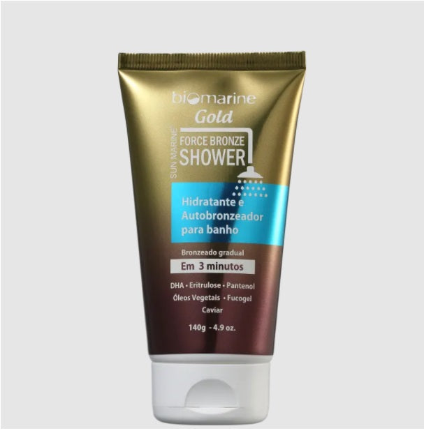 Skin Care Body Beauty Biomarine Self Tanning Suntan Lotion Shower Bronze 140g