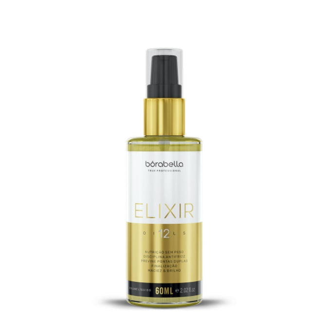 Borabella Hair Care 12 Oils Elixir Hair Nutrition Softness Shine Treatment Finisher 60ml - Borabella