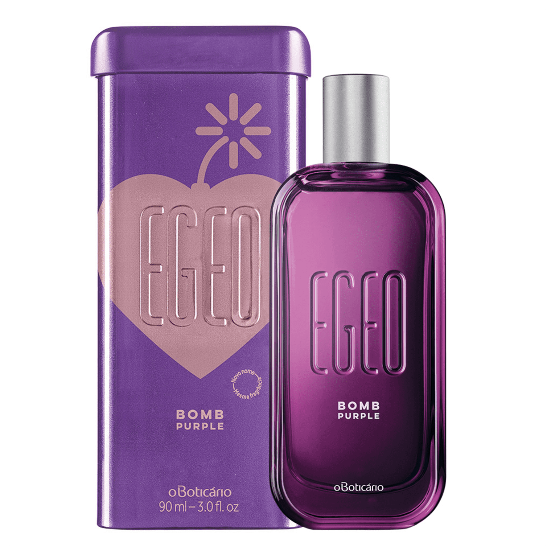 Egeo Bomb Purple Deodorant Cologne 90ml - o Boticario Perfume