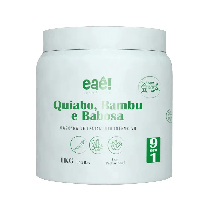 Eaê Cosmetics Hair Mask Eaê Cosmetics Okra Bamboo Aloe Treatment Mask 1kg / 35.27 fl oz