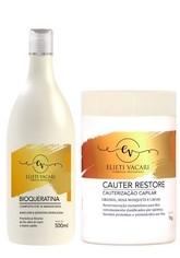 Elieti Vacari Brazilian Keratin Treatment High Impact Cauterization Bio Keratin Revitalizing Kit 2 Itens - Elieti Vacari
