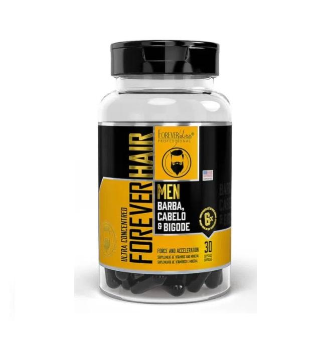 Forever Liss Vitamins & Supplements Forever Hair Men Beard Mustache Vitamins Supplement w/ 30 Caps - Forever Liss