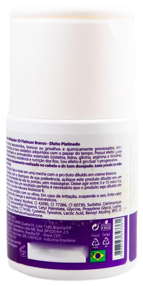 Magic Color Brazilian Keratin Treatment Platinum White Anti Yellow Treatment 3D Tinting Gloss Mask 100ml - Magic Color