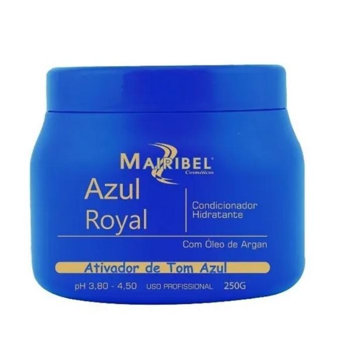 Mairibel Hair Mask Royal Blue Moisturizing Conditioning Argan Tinting Hair Mask 250g - Mairibel