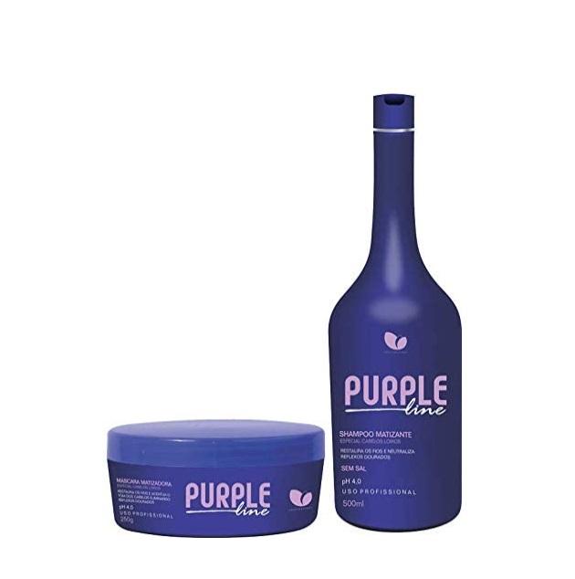 Manga Rosa Shampoo & Conditioner Purple Line Hair Tinting Home Care Color Maintenance Kit 2 Prod. - Manga Rosa