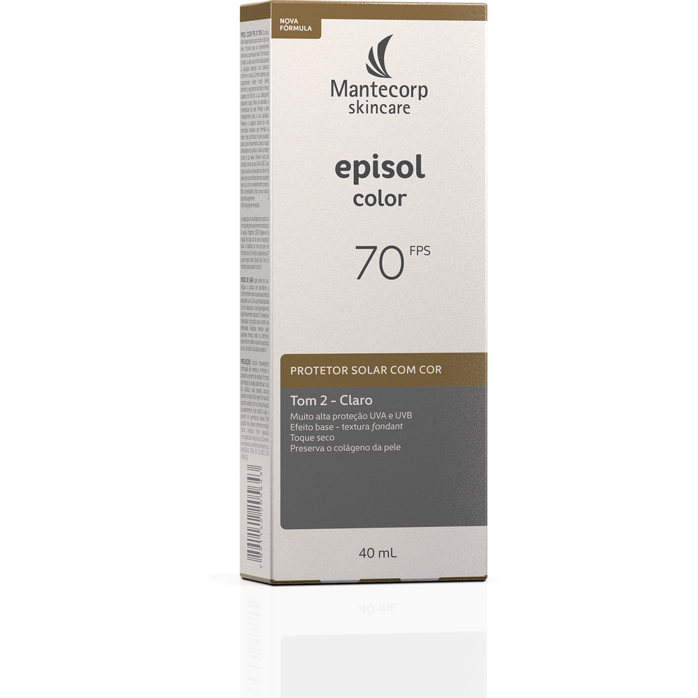 Mantecorp Facial sunscreen Sunscreen Facial Episol Color Tone 2 clear fps70 40ml - Mantecorp