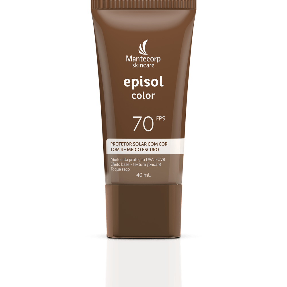 Mantecorp Sunscreen Facial Sunscreen Episol Color Tone 4 Medio ESC F70 40ml - Mantecorp