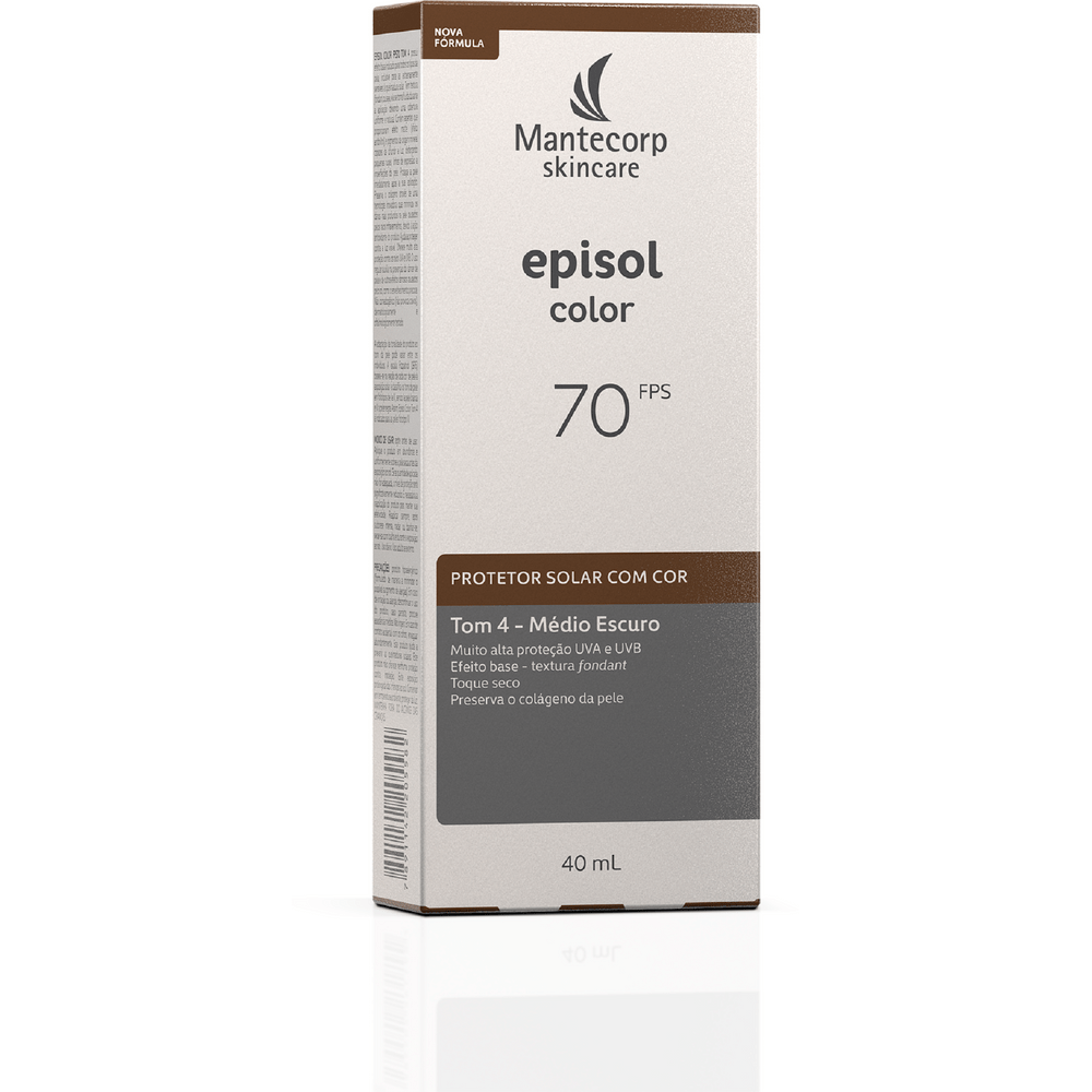 Mantecorp Sunscreen Facial Sunscreen Episol Color Tone 4 Medio ESC F70 40ml - Mantecorp