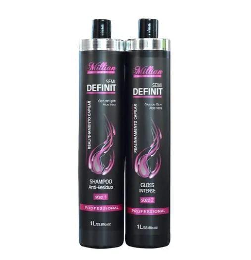 Other Brazilian Keratin Treatment Definit Semi Definitive Progressive Realignment Brazilian Blowout 2x1L - Milian