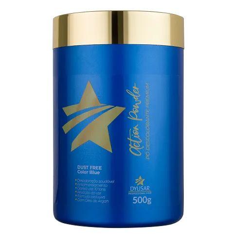 Other Brazilian Keratin Treatment Dust Free Blue Action Powder Premium Argan Bleaching Discoloration 500g - Dyusar